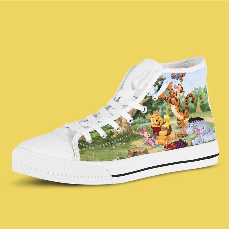 Winnie The Pooh For Men And Women Sneakers High Top Shoes