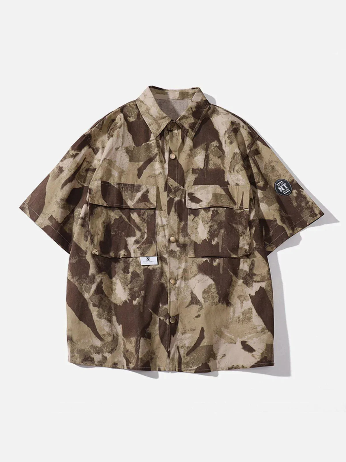 Talishko™ – Large Pocket Camo Short Sleeve Shirt