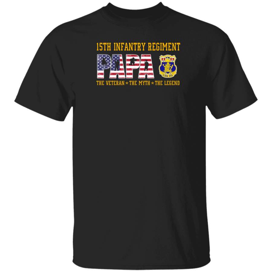 15th Infantry Regiment Papa The Veteran The Myth The Legend T-Shirt Veterans Day Christmas Gift Mug