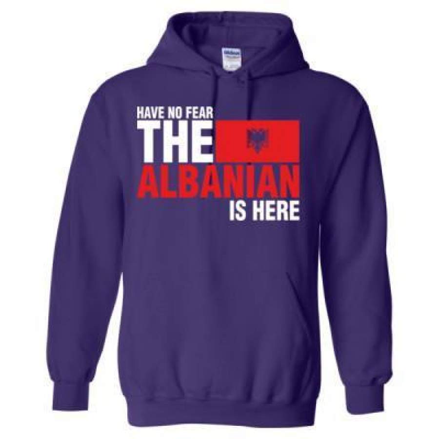 AGR Have No Fear The Albanian Is Here – Heavy Blend™ Hooded Sweatshirt