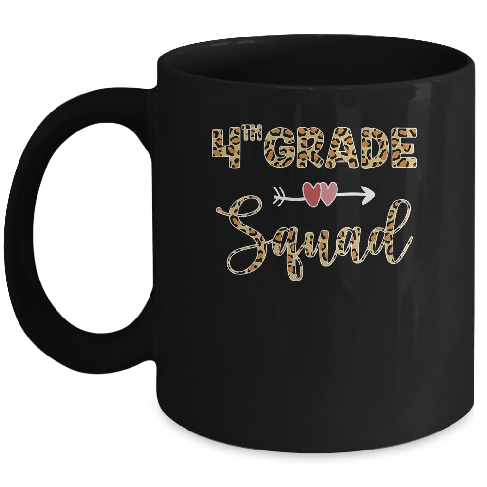 Back To School Fourth Grade 4Th Grade Squad Leopard Student Mug