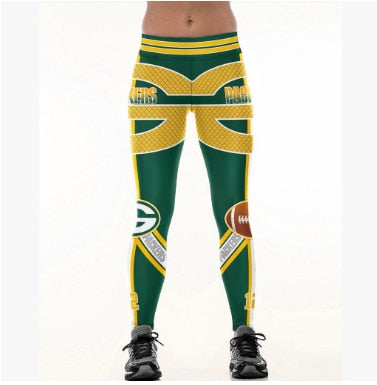 Green Bay Packers High Waist Team Leggings