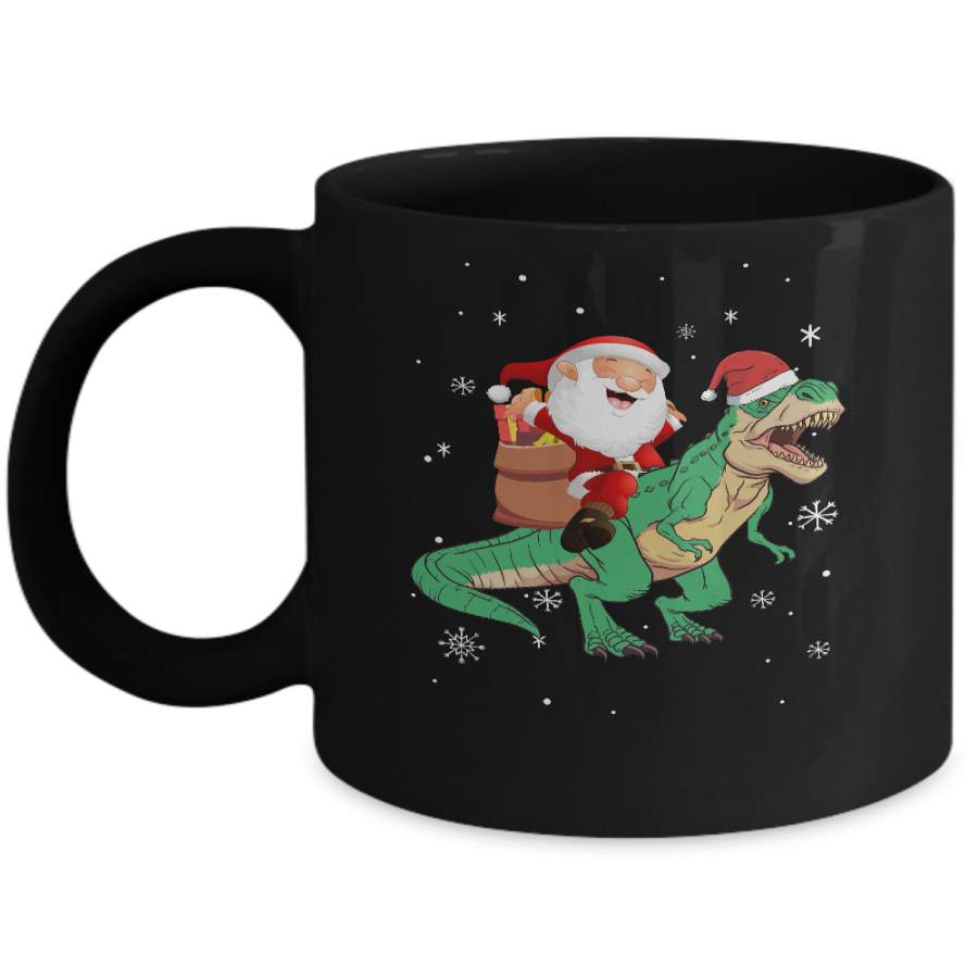 Christmas Santa Kids Dinosaur T-Rex For Boys Kids Mug