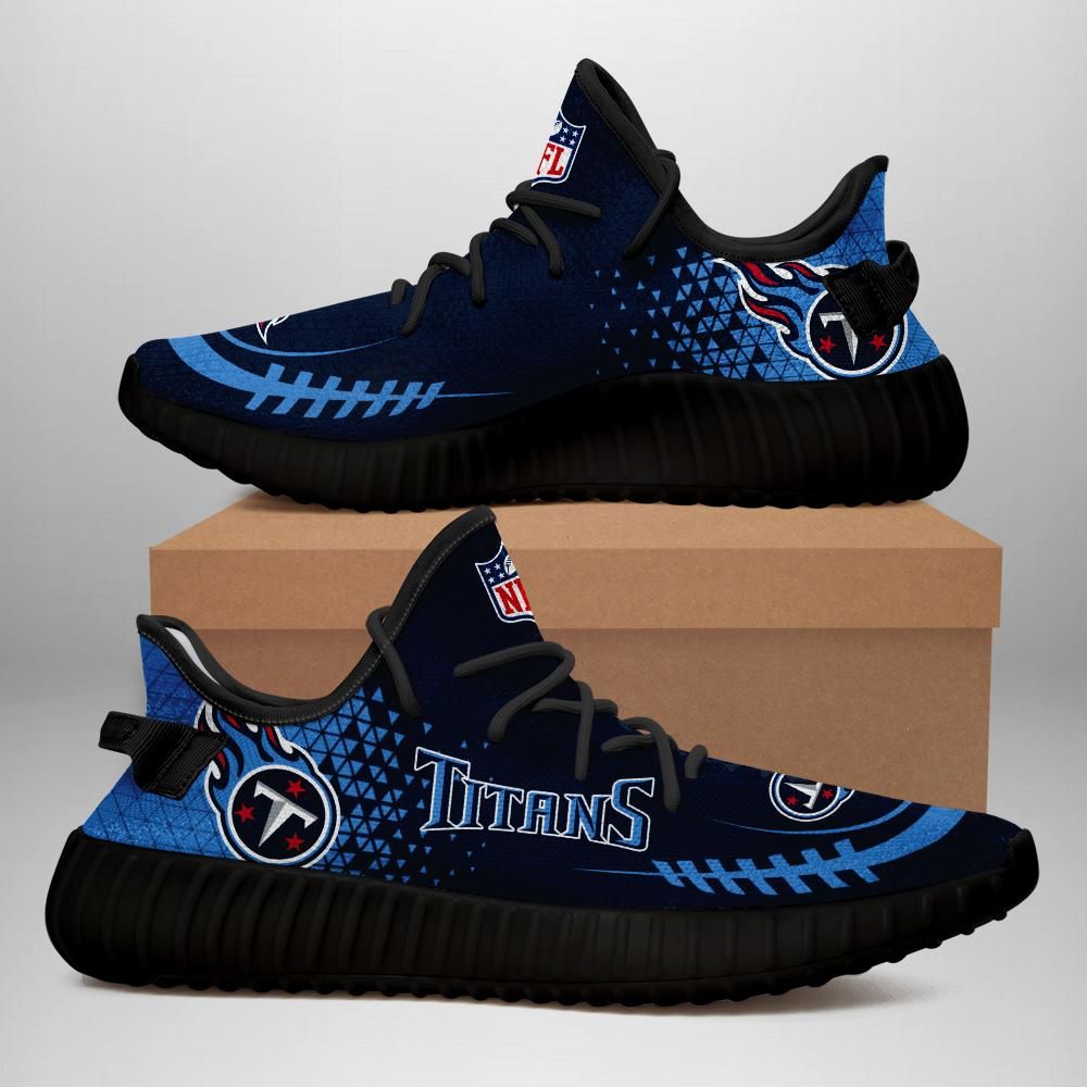 Tennessee Titans Unisex Sneaker Football Custom Shoes Tennessee Titans Yeezy Boost 350