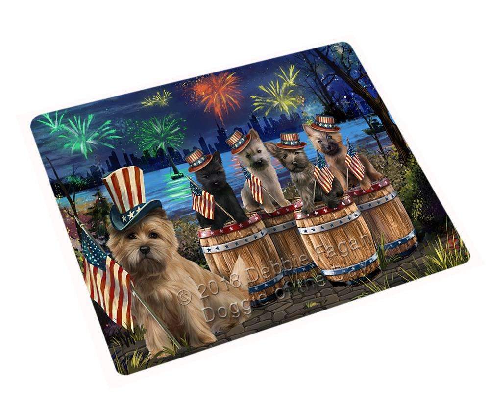 4Th Of July Independence Day Fireworks Cairn Terriers At The Lake Blanket Blnkt75288