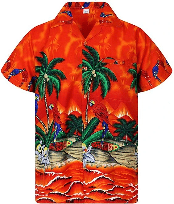 Parrot And Coconut Tree Hawaii Shirt Unisex Adult Ha45052