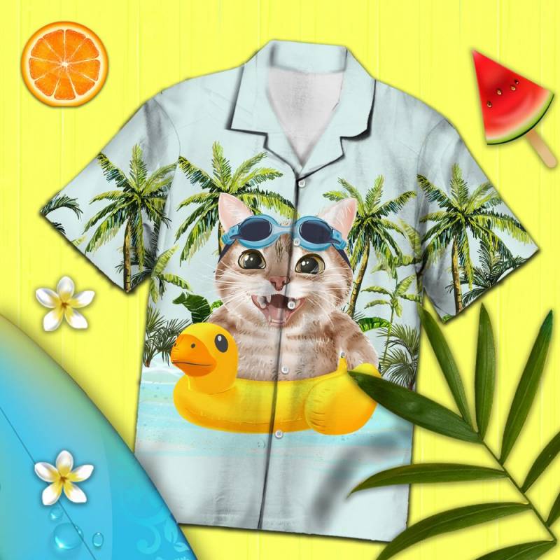 Cat Beach Time Hawaii Shirt Ha23716