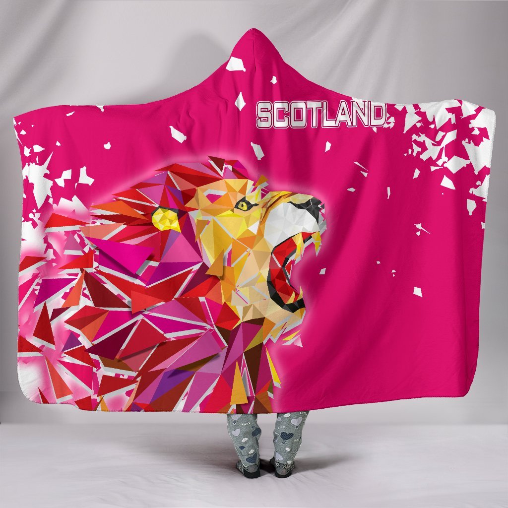 1stScotland Hooded Blanket Pink Lion A27