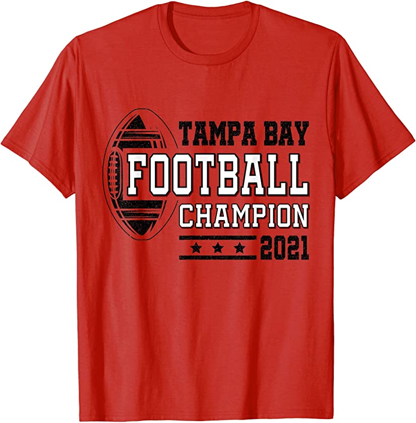 Vintage Playoffs Fan Tee Tampa Bay Football Champions 2021 T-Shirt