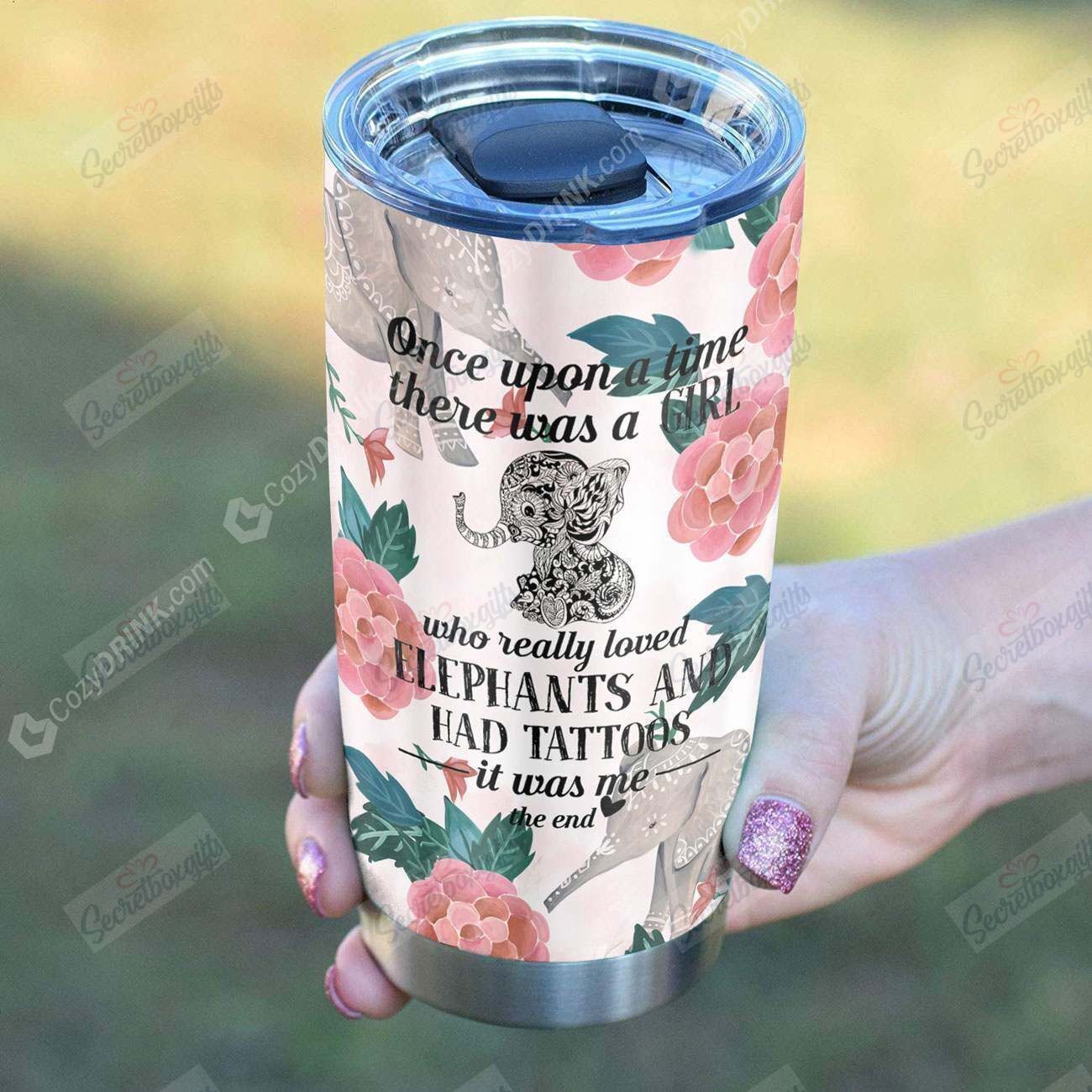 Personalized Just A Girl Who Really Loves Elephant Gs-Cl-Dt1703 Stainless Steel Tumbler Customize Name, Text, Number