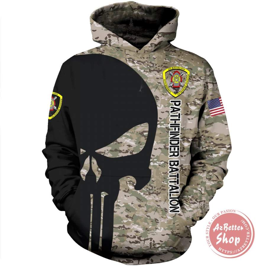 2nd Battalion 10th Marines Skull US Army 3D Hoodie – Appleandblossom Store