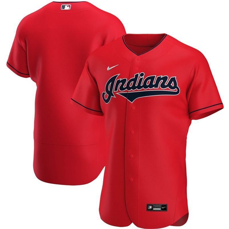 2020 MLB Personalized Custom Cleveland Guardians Red Custom Jersey