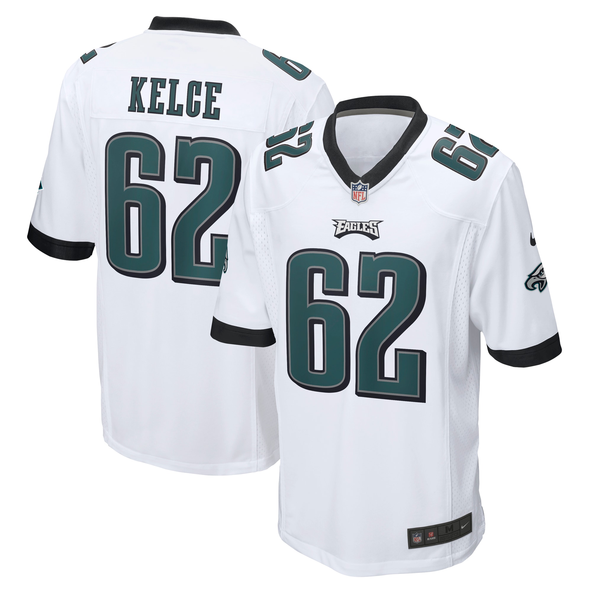 Jason Kelce Philadelphia Eagles Game Jersey – White