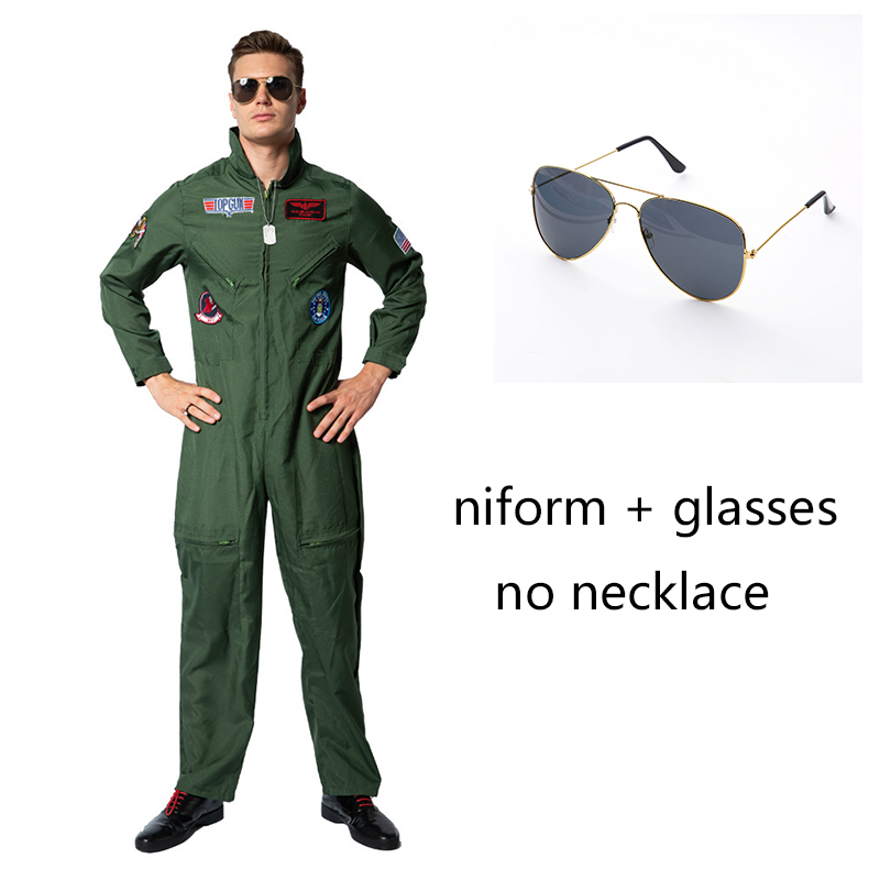 Top Gun: Maverick Cosplay Costume Military Pilot uniform For Kids Adult halloween American Airforce Uniform Flight Suit Jumpsuit alx