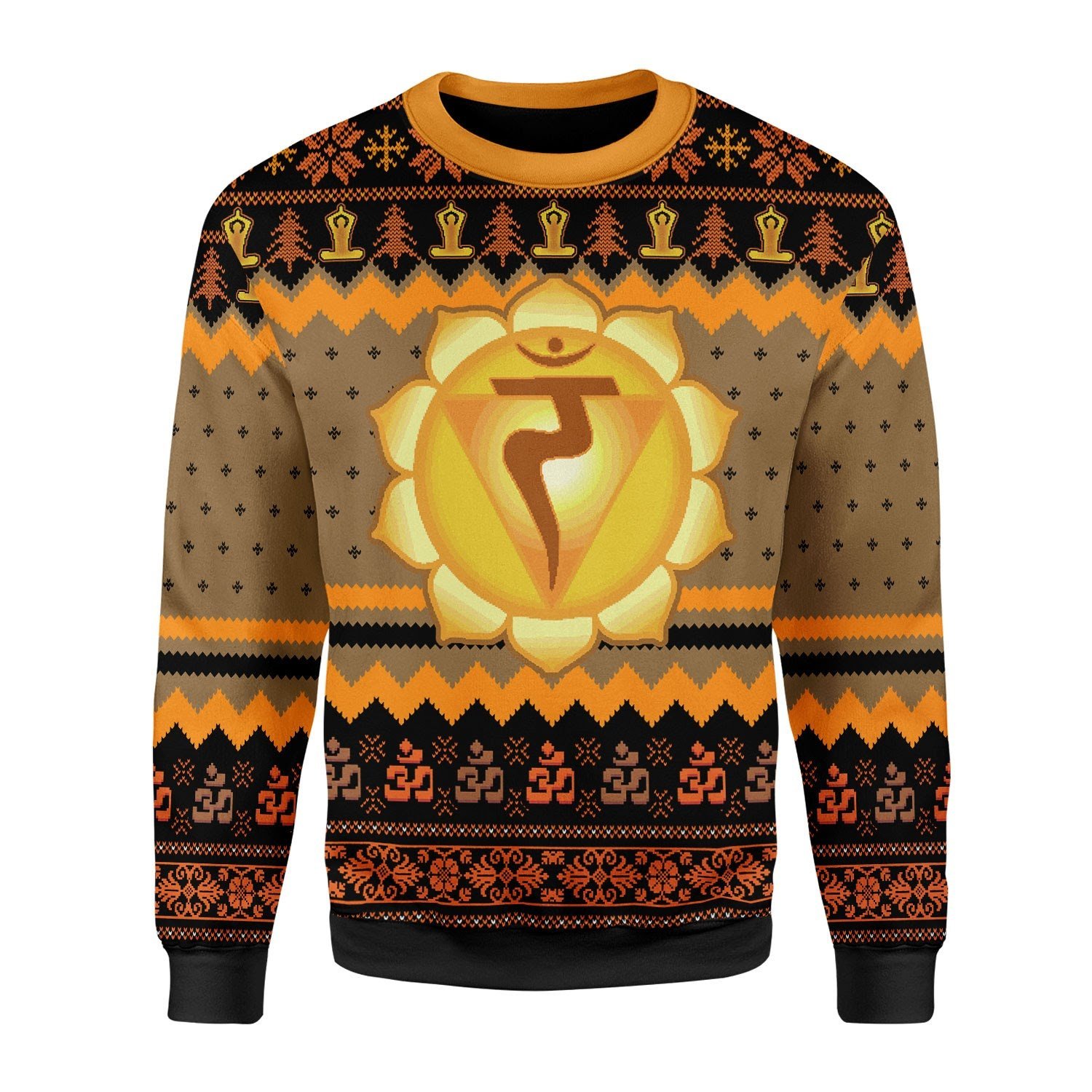 Solar Plexus Chakra Christmas Ugly Sweater | Unisex | Full Size | Adult | Colorful | US3687