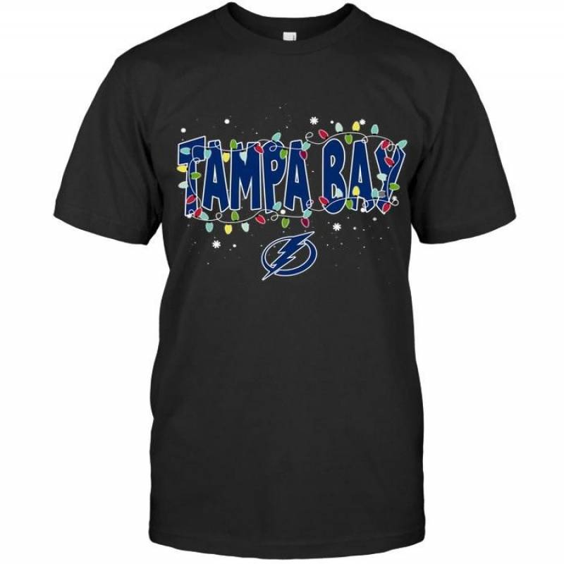 Tampa Bay Lightning Christmas Fairy Lights T Shirt – Gearpenguin.com