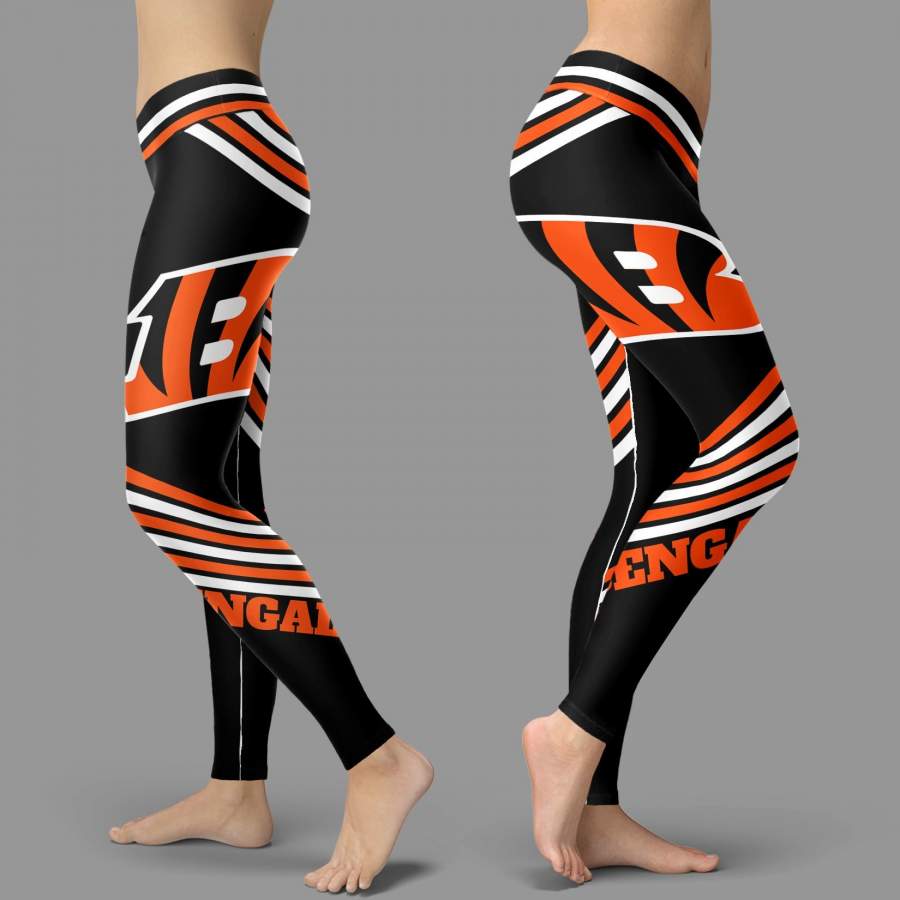 Straight Cute Beautiful Attractive Cincinnati Bengals Leggings