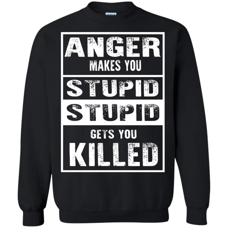 AGR Anger Makes You Stupid The Walking Dead Sweatshirt