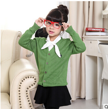 Spring Autumn Children’s Clothing Boys and Girls Sweater Children’s Sweaters Cotton Knit Fawn Cardigan alx