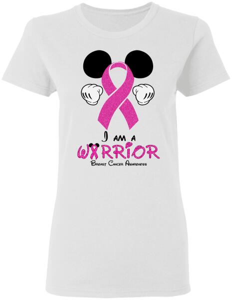 I Am A Warrior Personalized Shirt Breast Cancer Awareness Sh-01200-Ctha