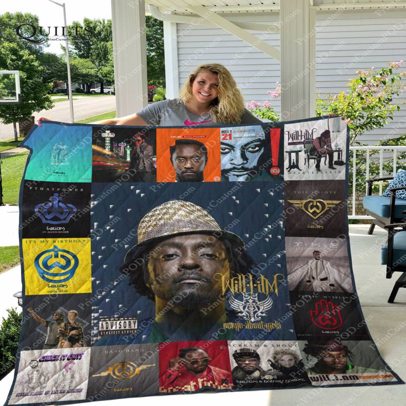 Will.i.am Albums Quilt Blanket For Fans Ver 17