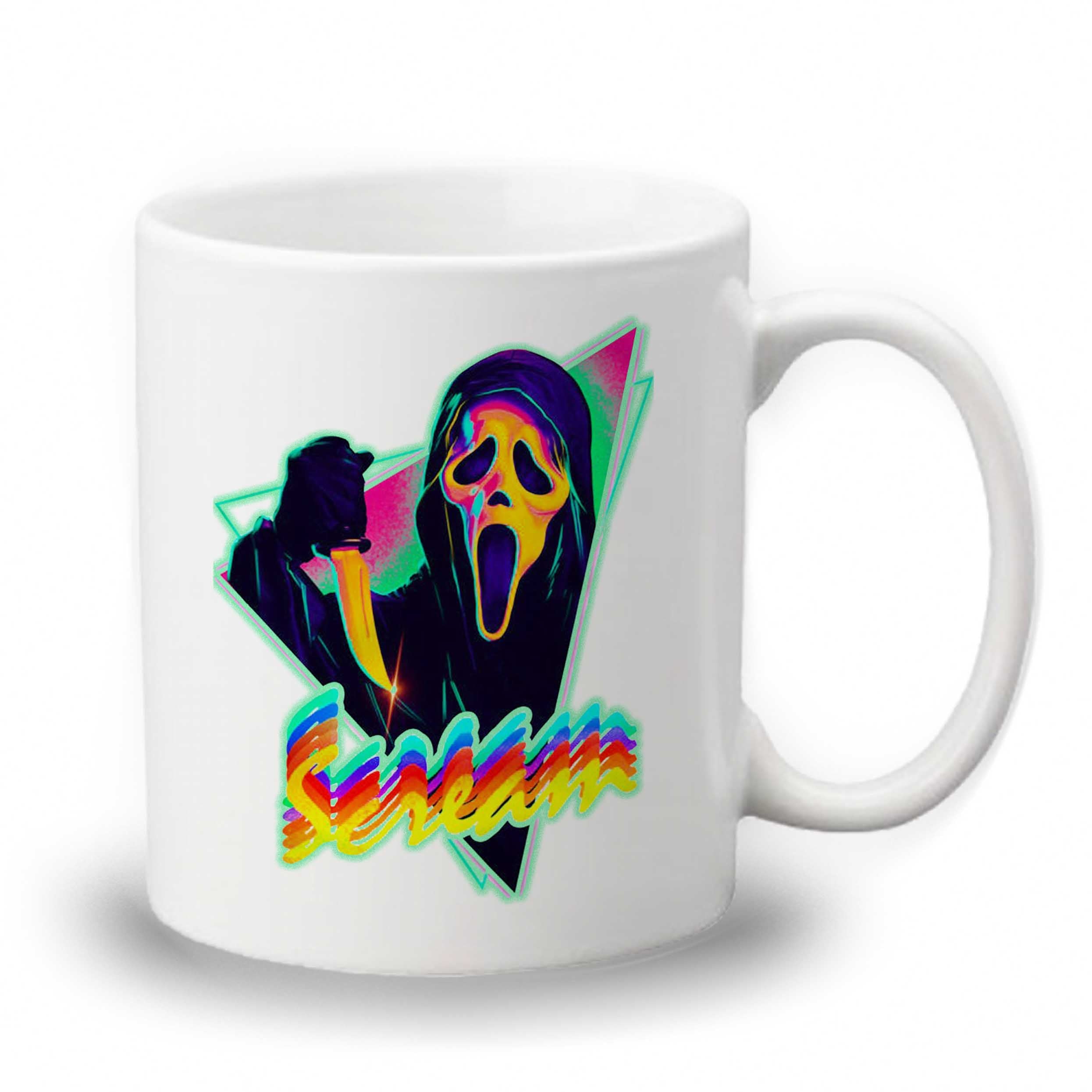 Ghostface Scream Freddy Krueger Art Mug