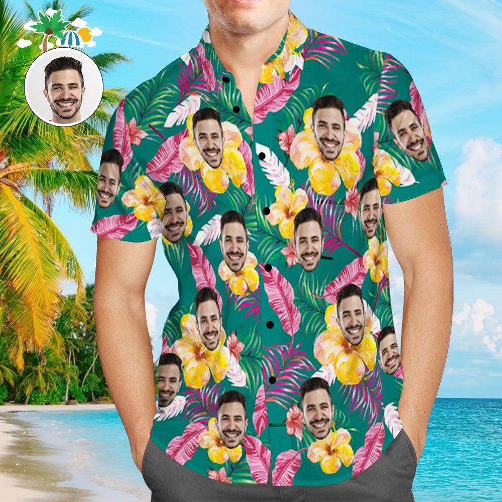 Custom Face Shirt Personalized Photo Hawaii For Men Women Ha99447