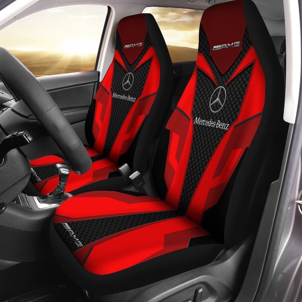 Mercedes-AMG AN-HT Car Seat Cover (Set of 2) Ver 1 (Red)