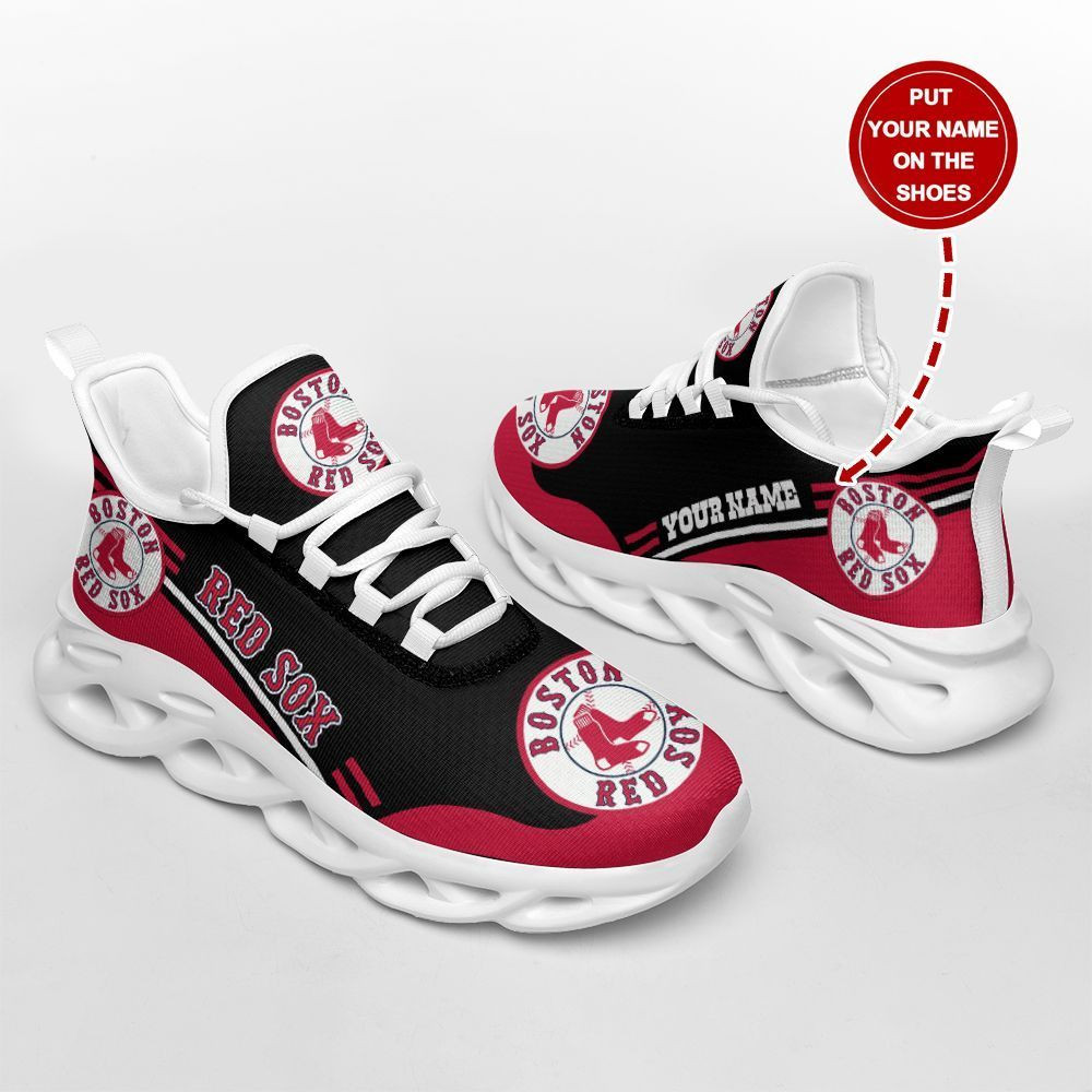 Boston Red Sox Personalized Yezy Running Sneakers Art 1613