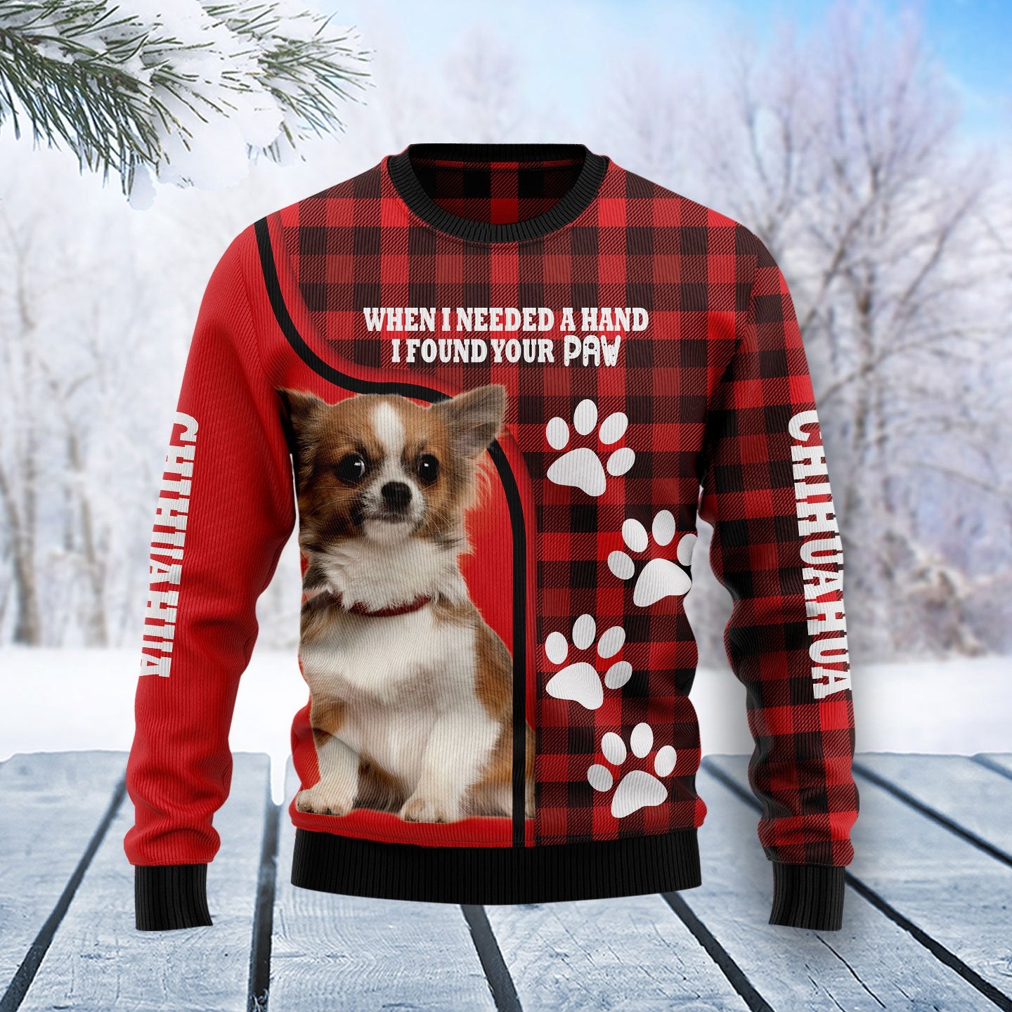 Chihuahua Paw Sweater, Ugly Christmas Sweater For Dog Lovers