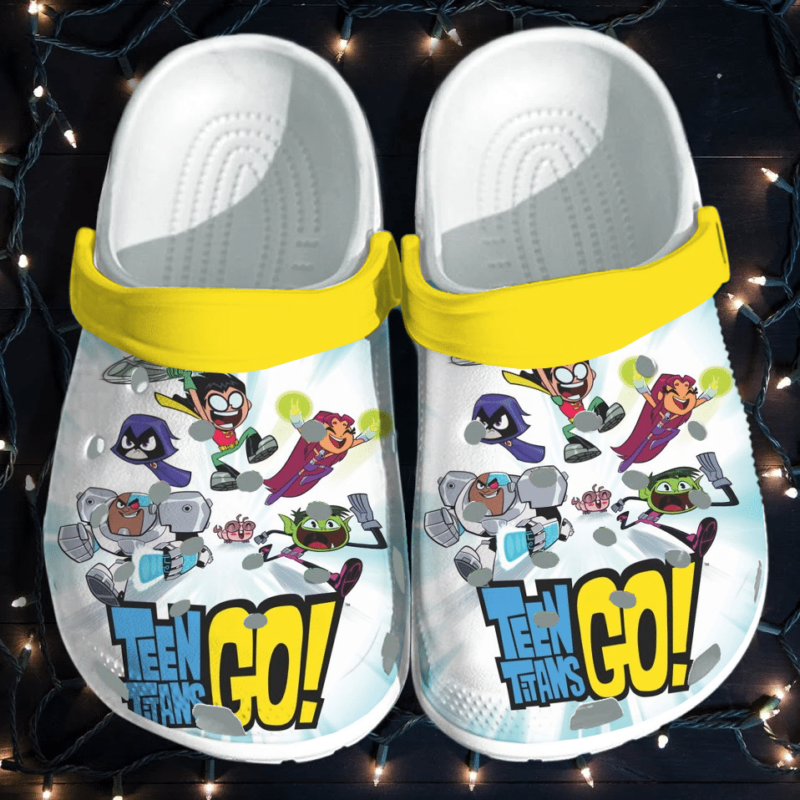 Teen Titans Go Crocs Crocband Clogs, Comfy Footwear, Shoes