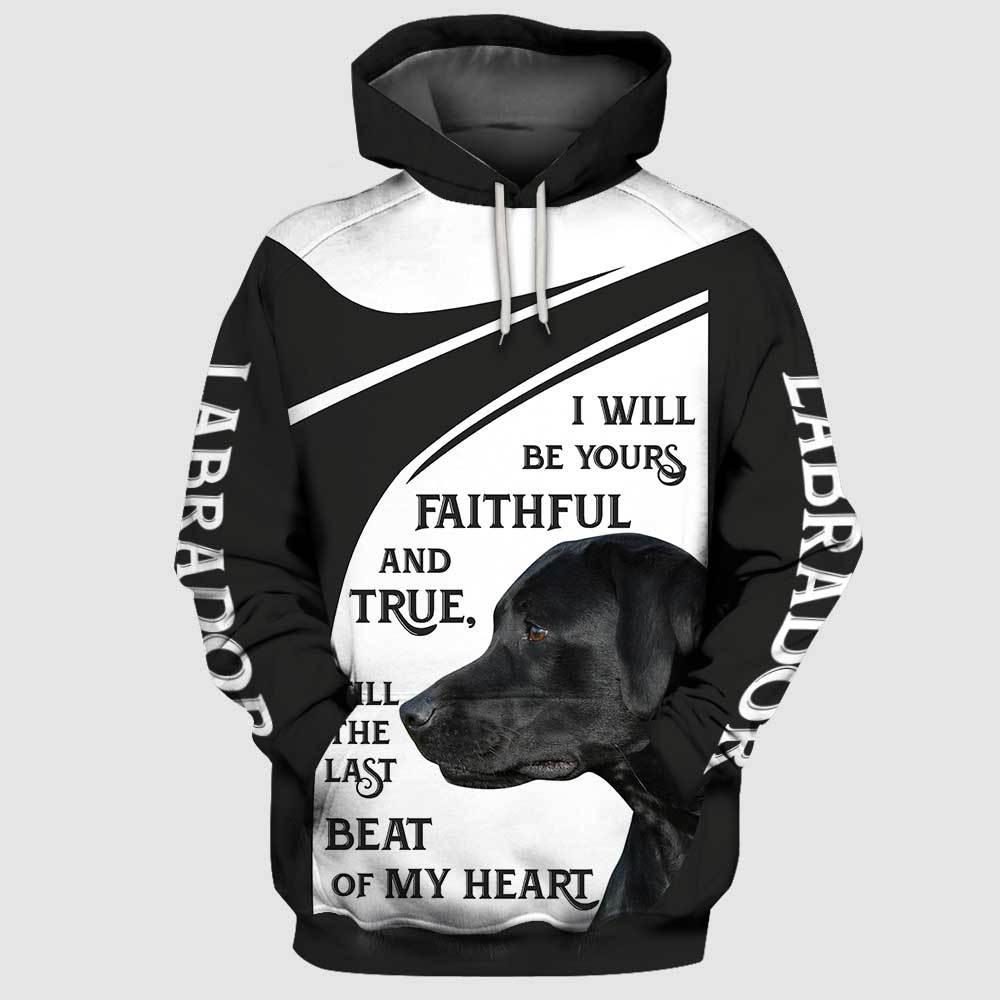 Black Labrador Faithful And True 3D Full Printing