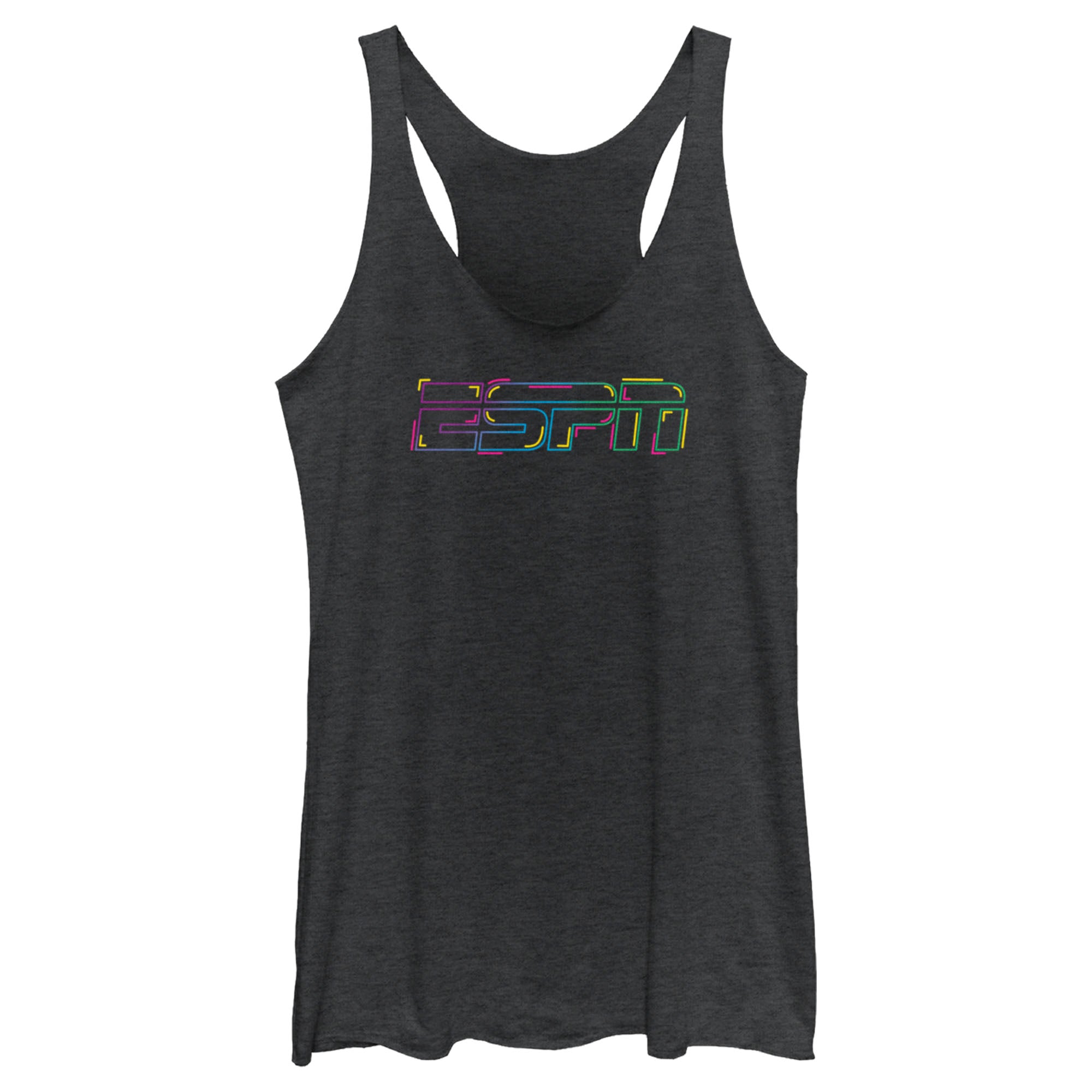 Women’S Espn Neon Outline Logo Racerback Tank Top