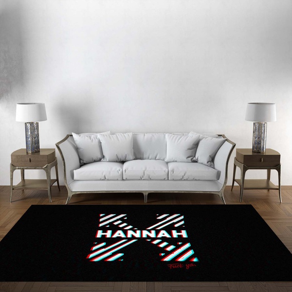 Off-White Logo Rug, Hypebeast Living Room Carpet, Fashion Brand Floor Mat