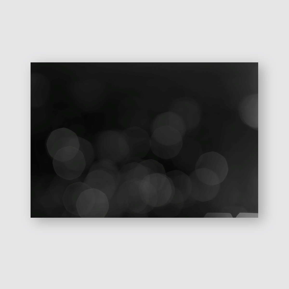 Black Defocused Bokeh Twinkling Lights Vintage Poster, Pillow Case, Tumbler, Sticker, Ornament