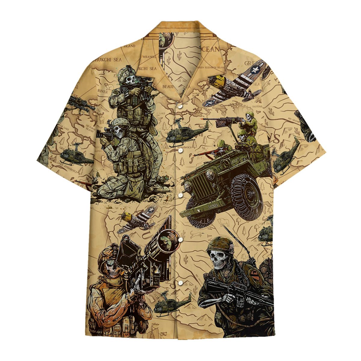 Hawaii Shirt Skull Army Hawaii For Hawaii Aloha Ha20579