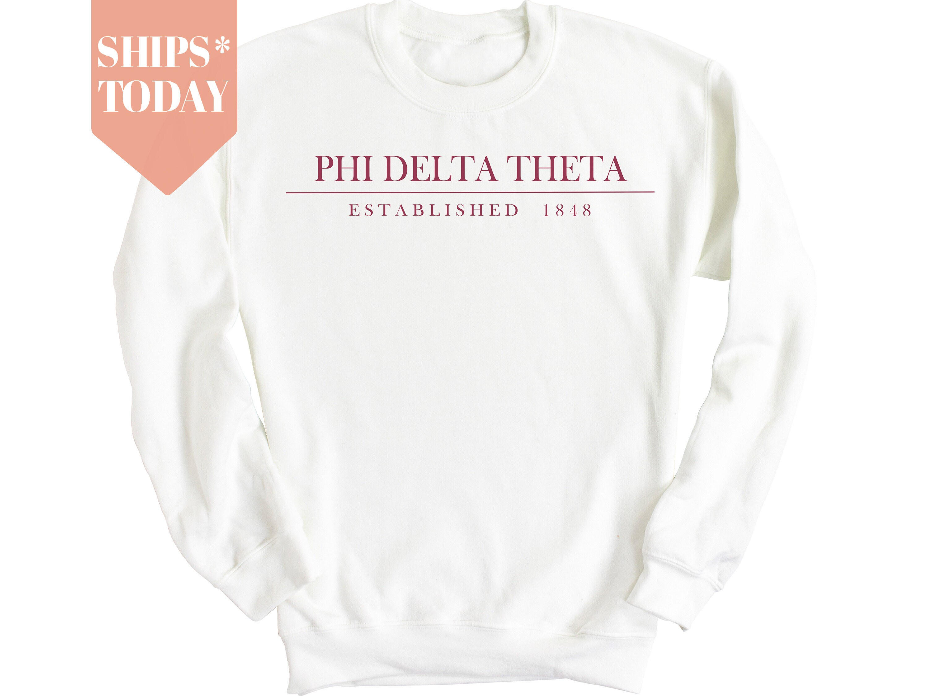 Phi Delta Theta Old Fashioned Vintage Fraternity Sweatshirt | Phi Delt Crewneck | Fraternity Recruitment | Initiation Gift _ 1046g