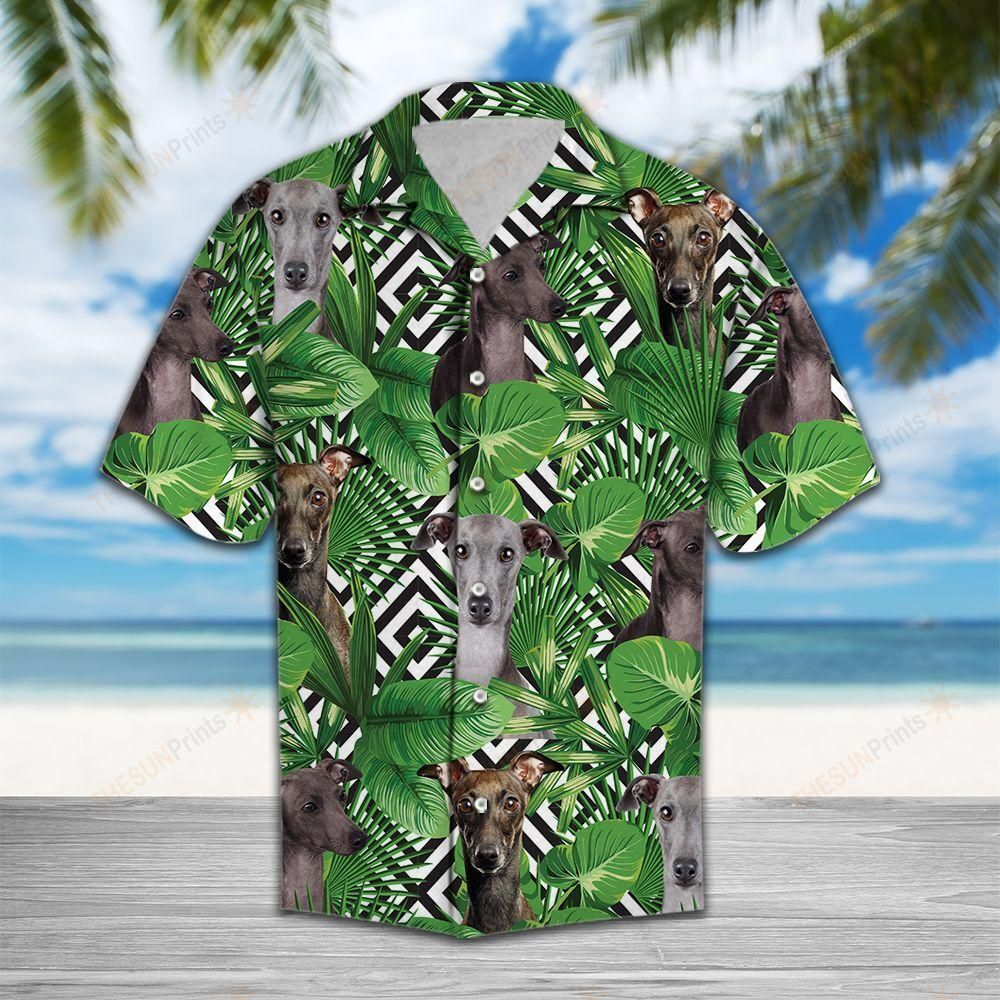 Summer Exotic Jungle Tropical Italian Greyhound Hawaiian Shirt Ha94225