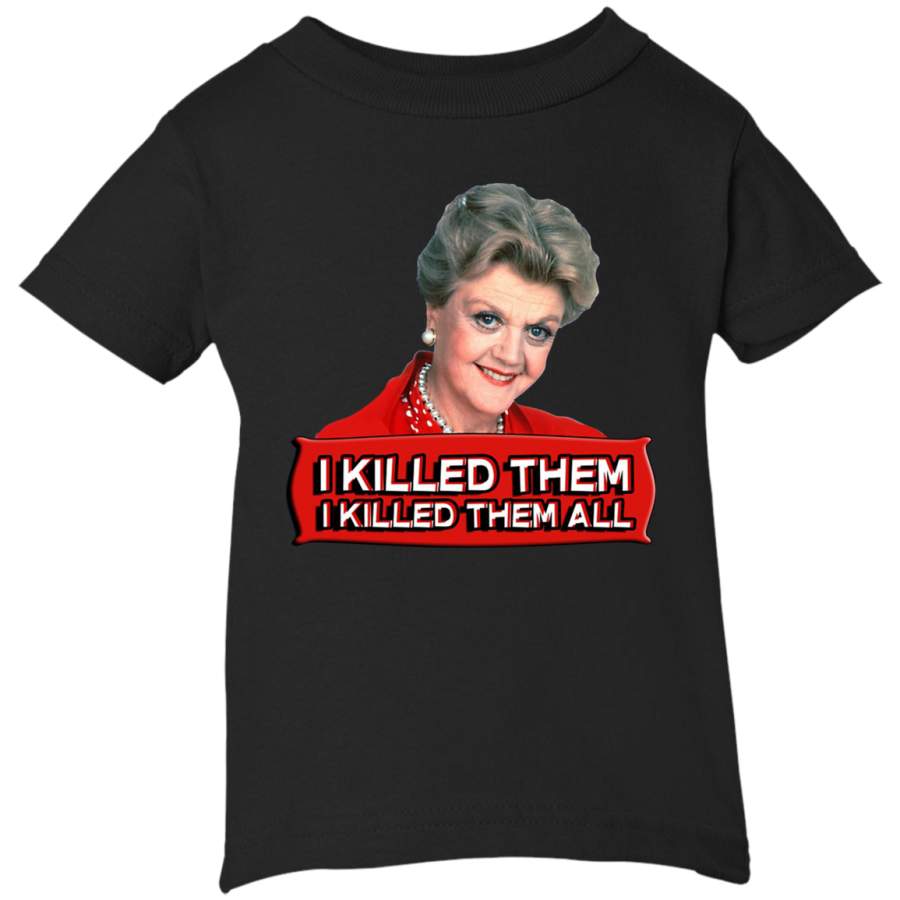 AGR Angela Lansbury (Jessica Fletcher) Murder she wrote confession I killed them all Infant Short Sleeve T-Shirt