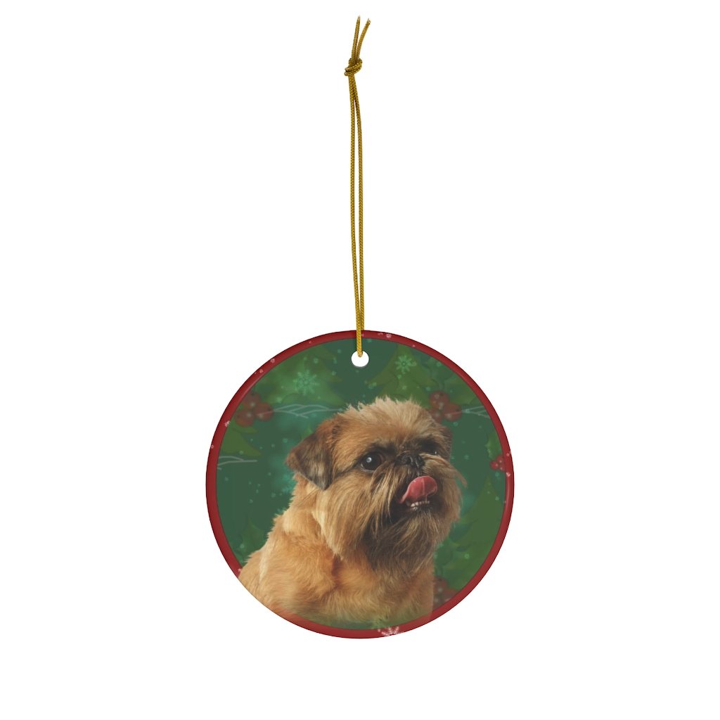 Brussels Griffon Design Ceramic Christmas Ornaments – Jillnjacks Exclusive