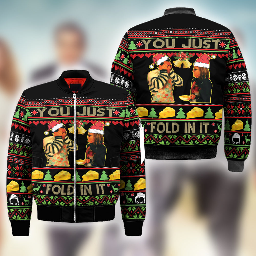 Schitt’S Creek You Just Fold It In Ugly Christmas Sweatshirt Hoodie All Over Printed Pf266