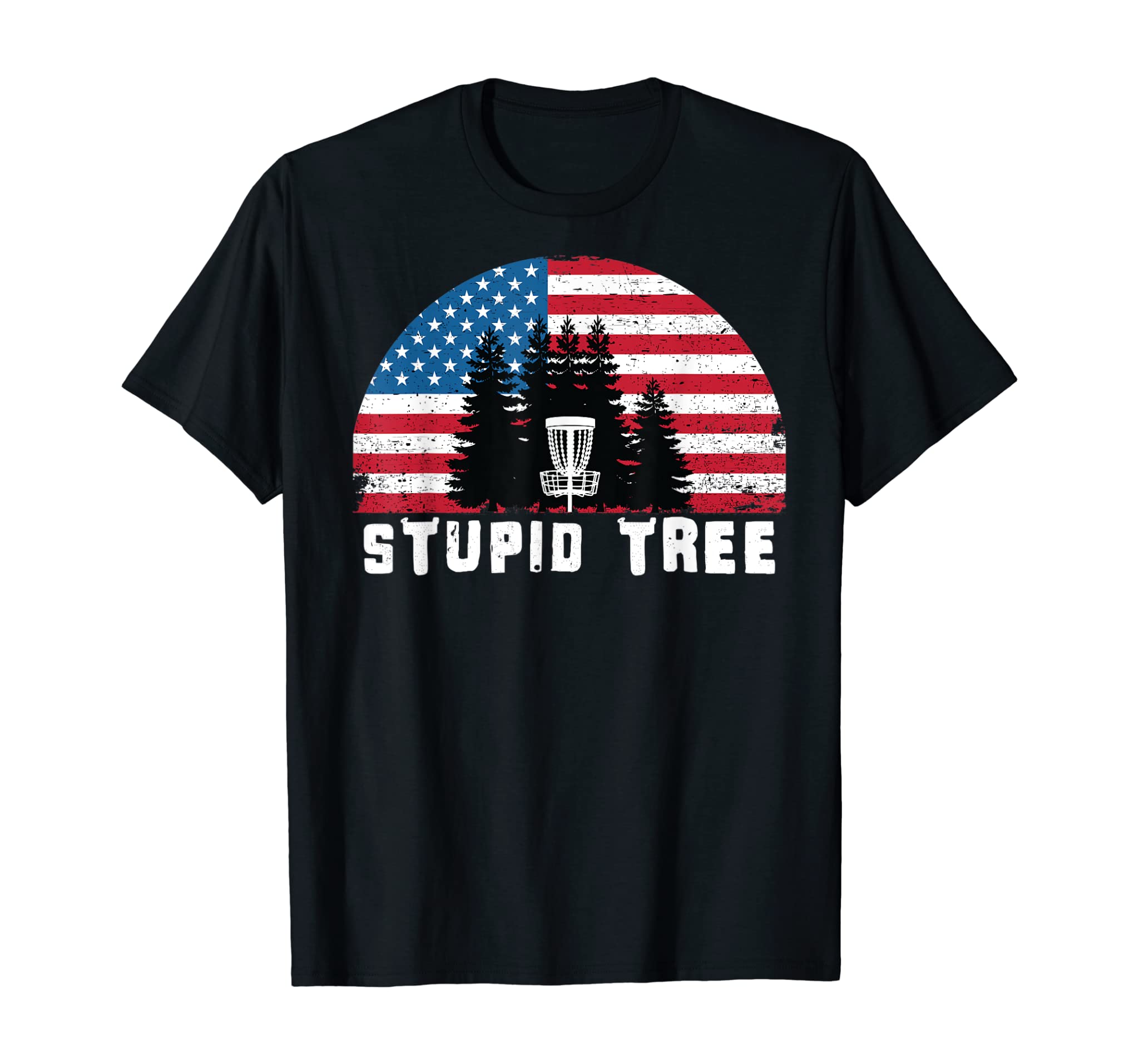 Disc Golf USA Flag Independence day 4th of July T Shirts T-Shirt