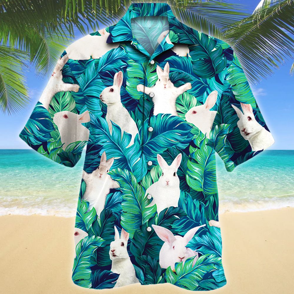 White Rabbit Lovers Hawaiian Shirt For Aloha Ha85663