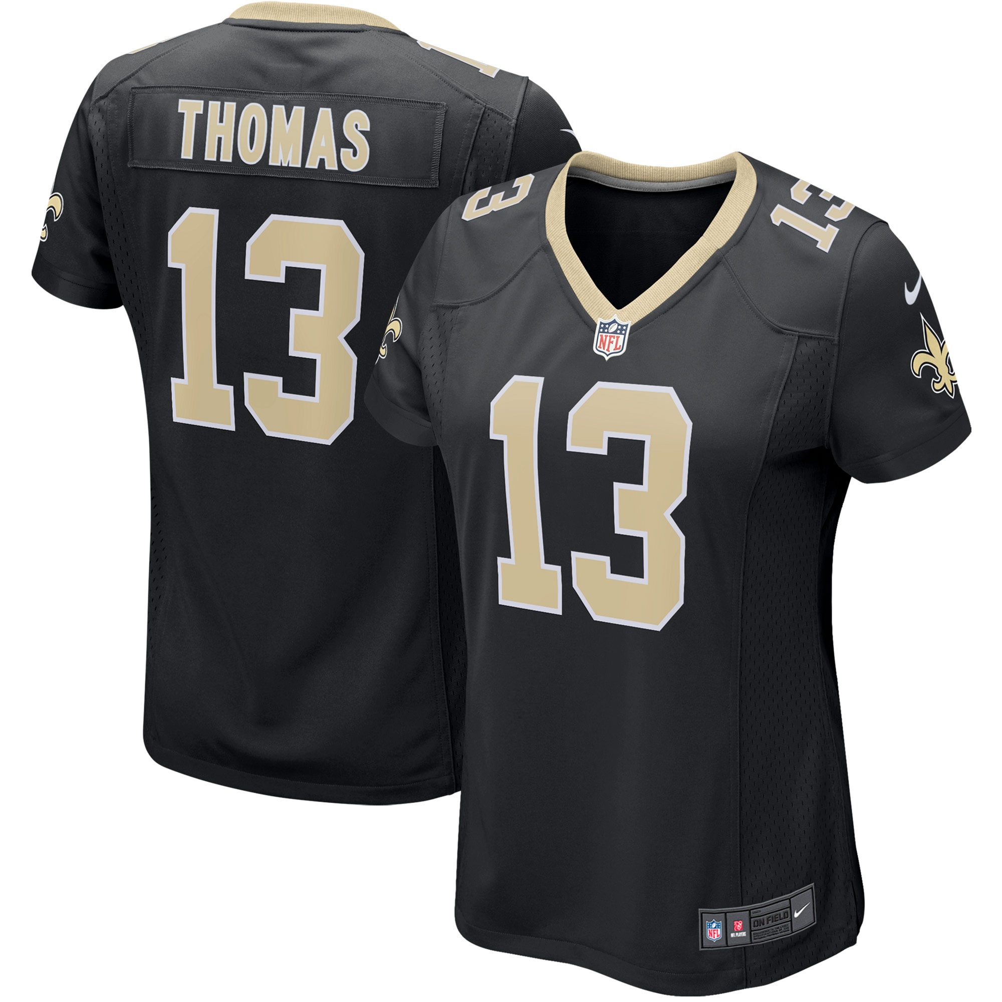 Women’s New Orleans Saints Michael Thomas Black Game Player Jersey