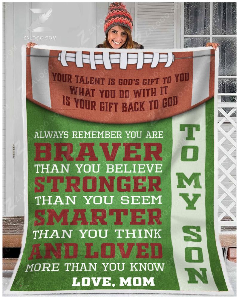 Football – To My Son – Always Remember Quilt Blanket Ep1665