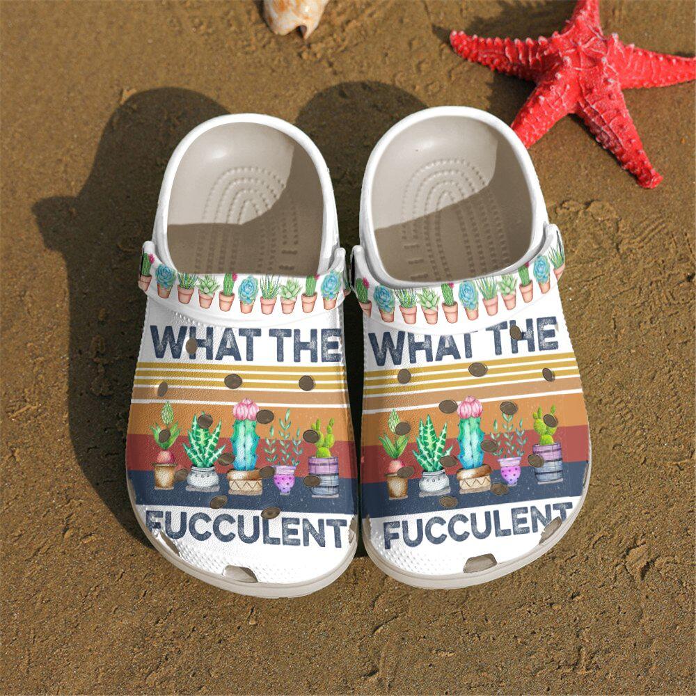 Gardening Personalized Clog, Custom Name, Text, Color, Number Fashion Style For Women, Men, Kid, Print 3D Fucculent