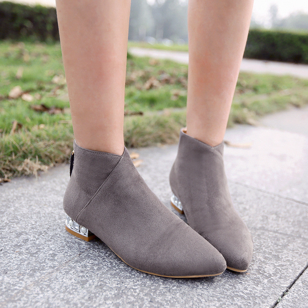 Pointed Toe Ankle Boots Women Shoes Fall|Winter 6790