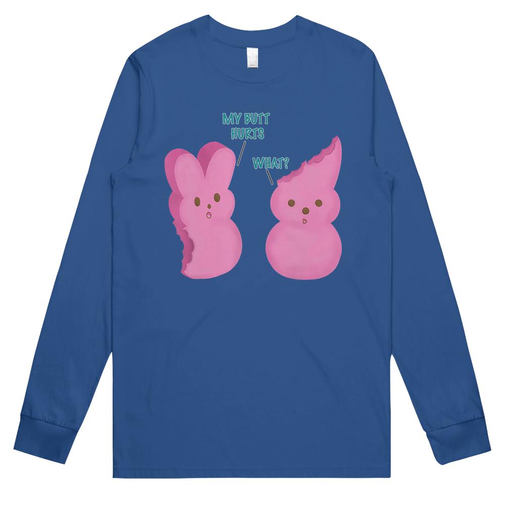 Bunny Peeps Comic Skit Long Sleeve T Shirts