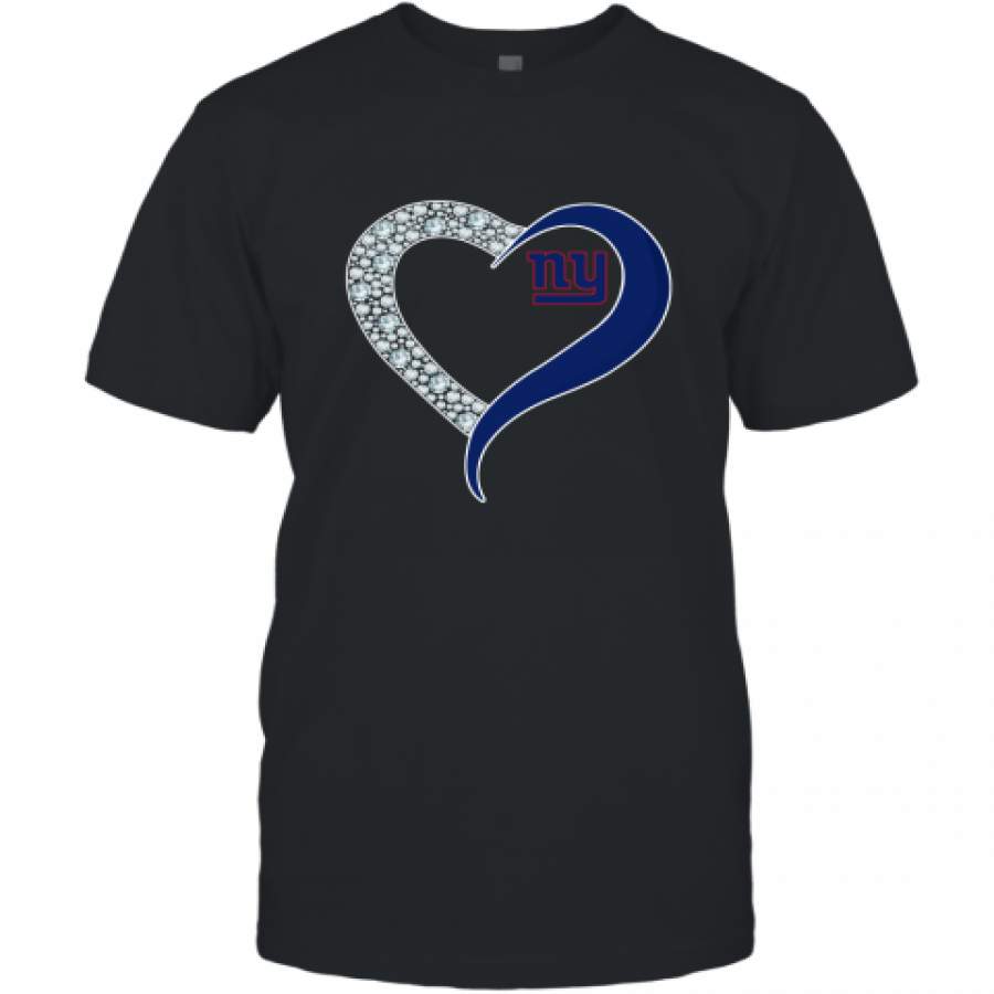 Diamond New York Giants Heart shirt T-Shirt