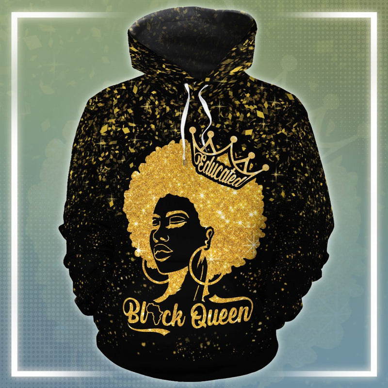 Educated Black Queen 3D All Over Print | For Men & Women | Adult | Ho7070